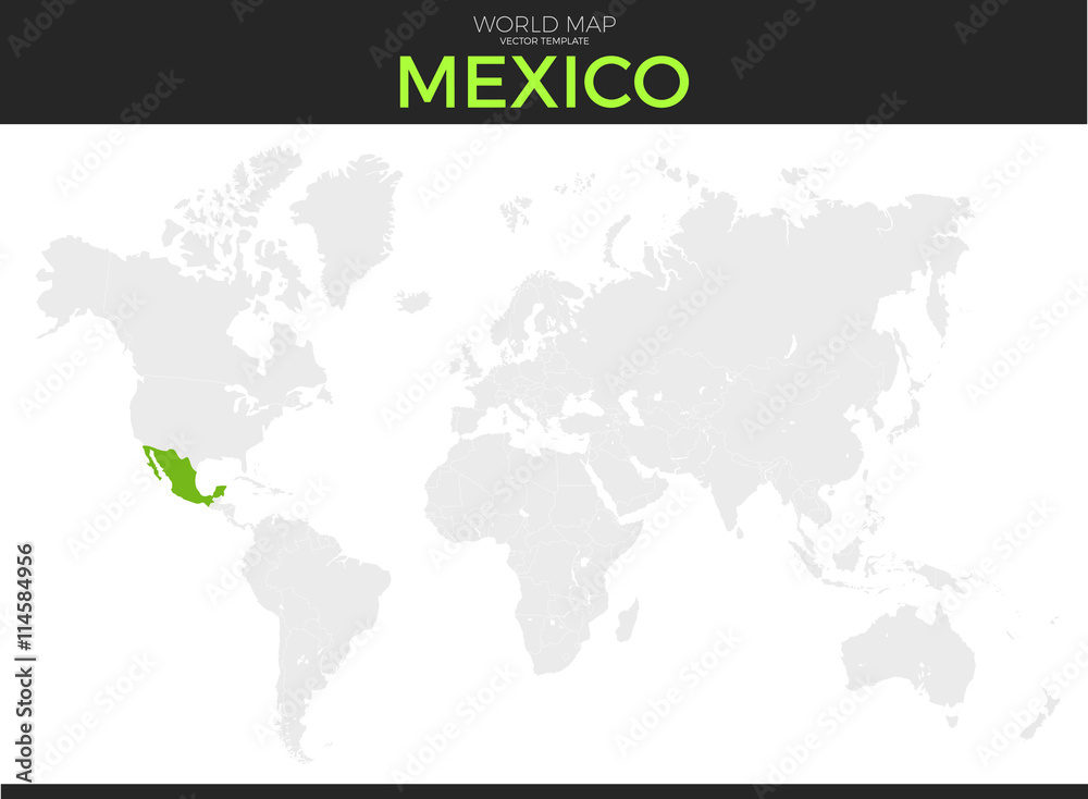 United Mexican States, Mexico Location Map