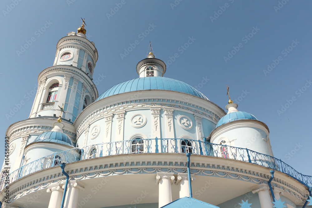 Church of the Kazan icon of the Mother of God , founded at the end of the 18th century, Thelma ,Irkutsk region, Russia

