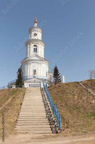 Church of the Kazan icon of the Mother of God , founded at the end of the 18th century, Thelma ,Irkutsk region, Russia
 photo