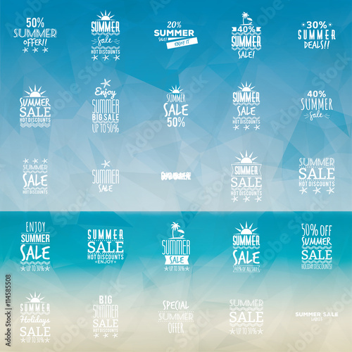 summer sale labels