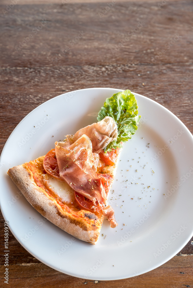 pizza parma ham piece pizza parma ham piece