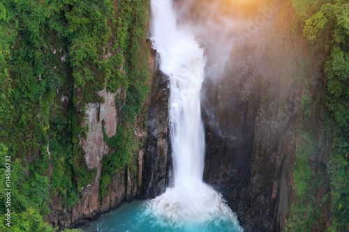 Haew Narok Waterfall in rain forest at Khao Yai National Park, Thailand
