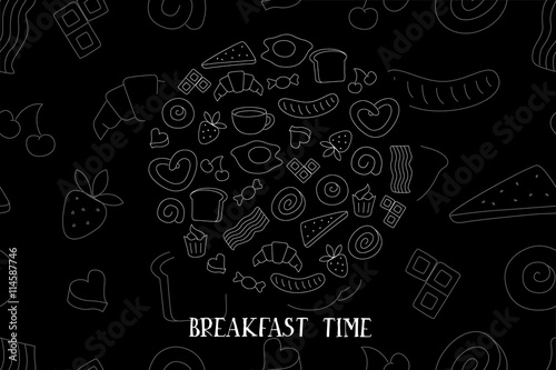 Braekfast time vector