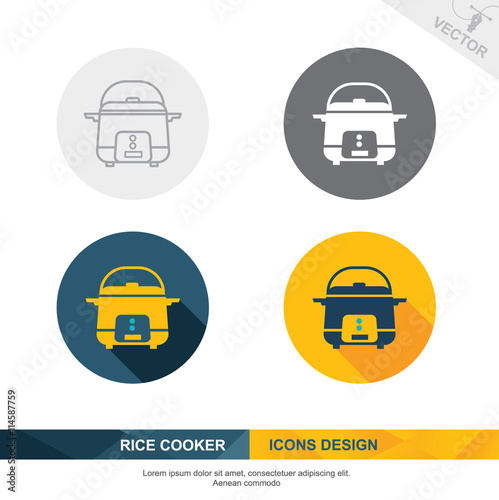 RICE COOKER icon vector design