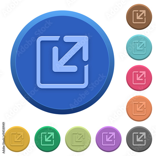 Embossed resize window buttons