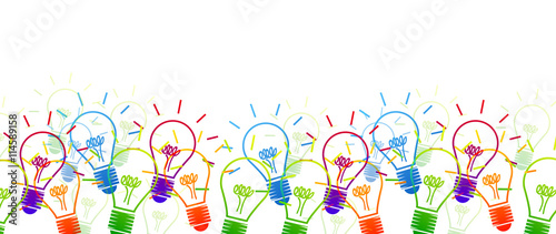 lampadina, idea, colori, creatività, idee