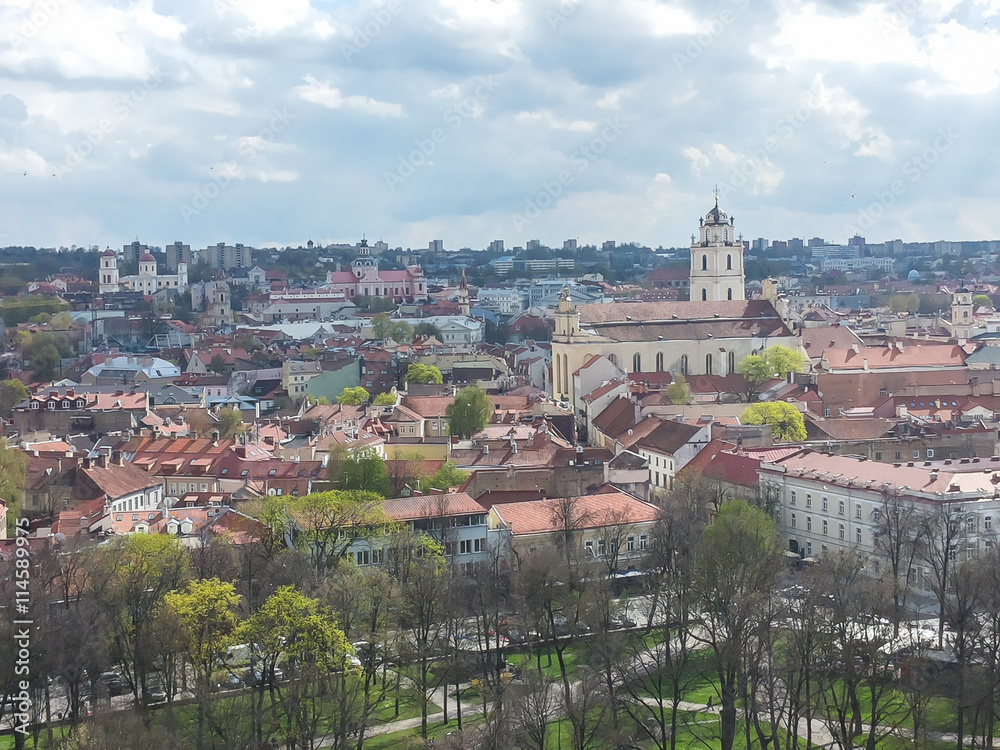 Panorama of Vilnius, Lithuania