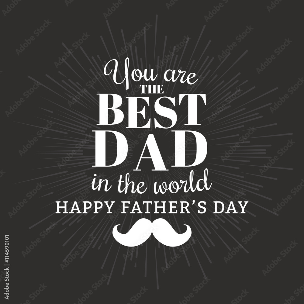 Fototapeta premium father day label