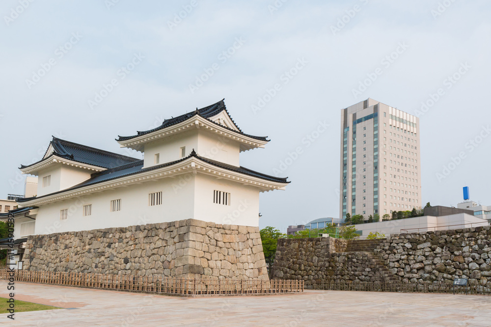 Toyama castle historic landmark in toyama  japan.