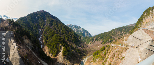 Landscape of mountain layer in spring.
