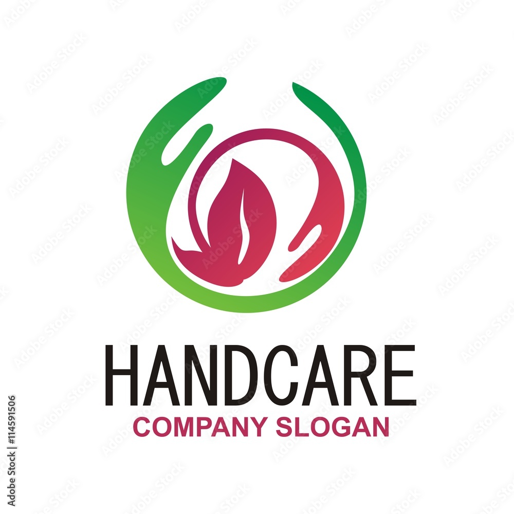 Hand care symbol logo soap hand sanitizer natural healthy Hand care symbol logo soap hand sanitizer natural healthy