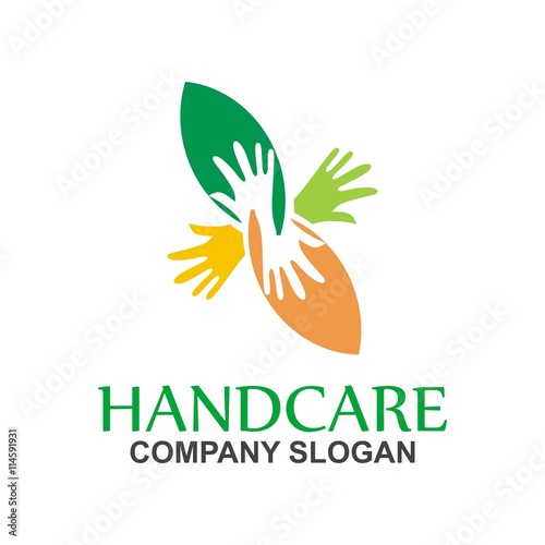Hand care symbol logo  soap hand sanitizer natural healthy
