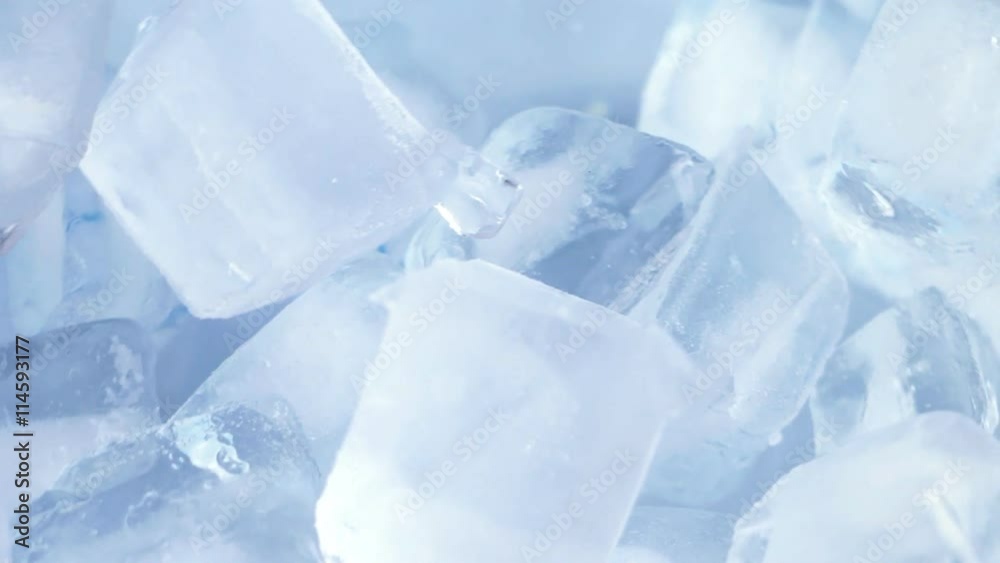 Frozen ice cubes, rotation. Frozen ice cubes, rotation.