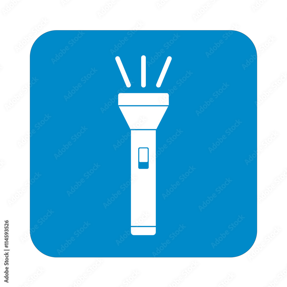 Flashlight icon. Portable torch vector isolated illustration Flashlight icon. Portable torch vector isolated illustration