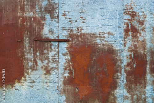 Hintergrund – Verzinktes Eisenblech mit Rost - Background - galvanized iron sheet with rust