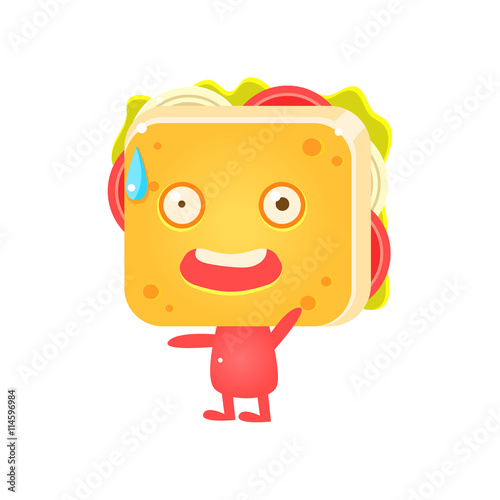 Sandwich Character Lying