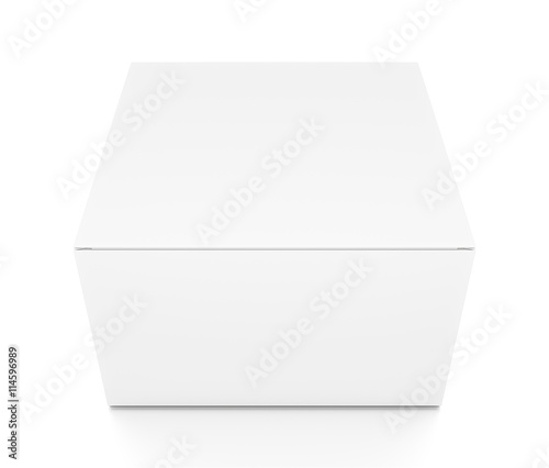 Wallpaper Mural White horizontal rectangle blank box from top front closeup angle. Torontodigital.ca