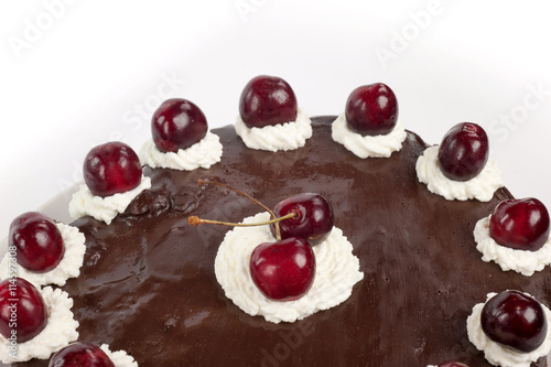 torta al cioccolato con frutta