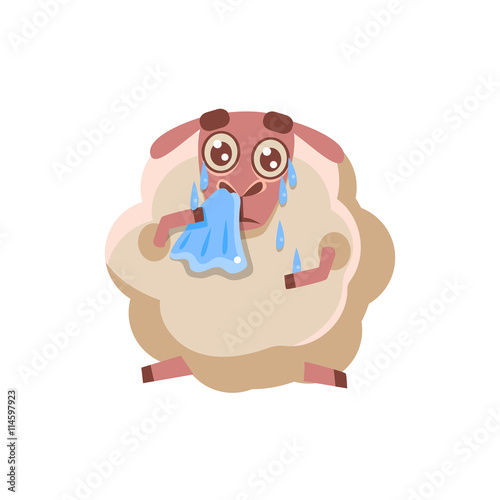 Sheep With The Handkerchief Crying