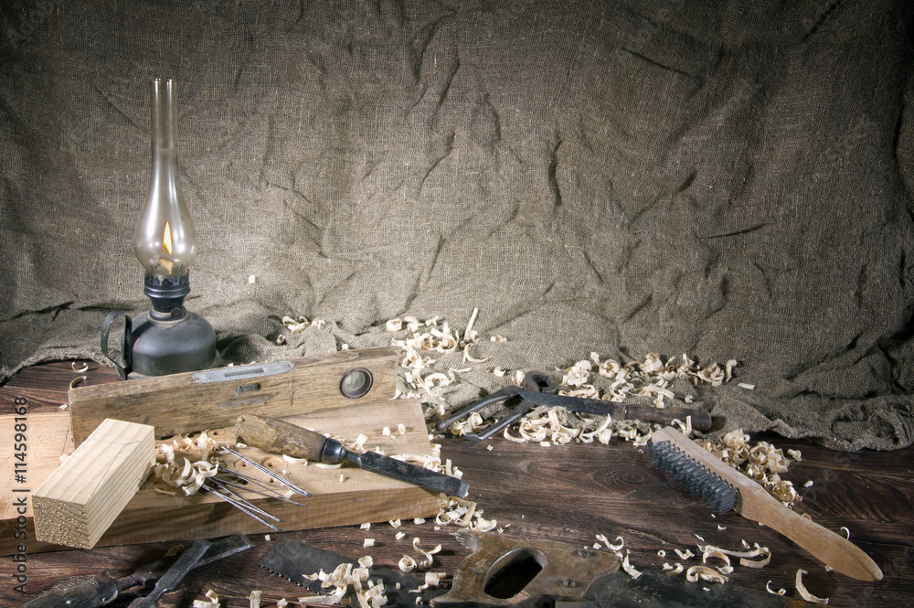 Fototapeta premium Workplace carpenter