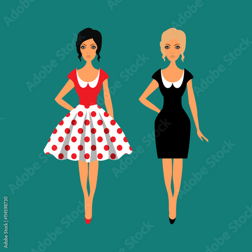 Woman wardrobe accessories set