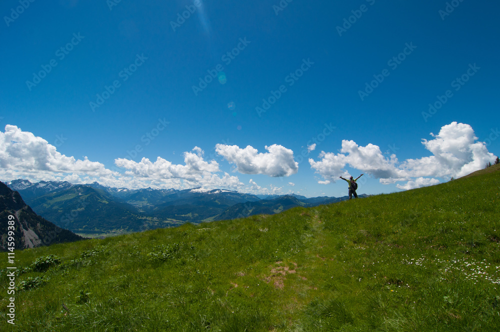 Bergwandern im Allgäu - Gefühl der Freiheit Bergwandern im Allgäu - Gefühl der Freiheit