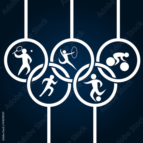 Rio summer games, sport icons