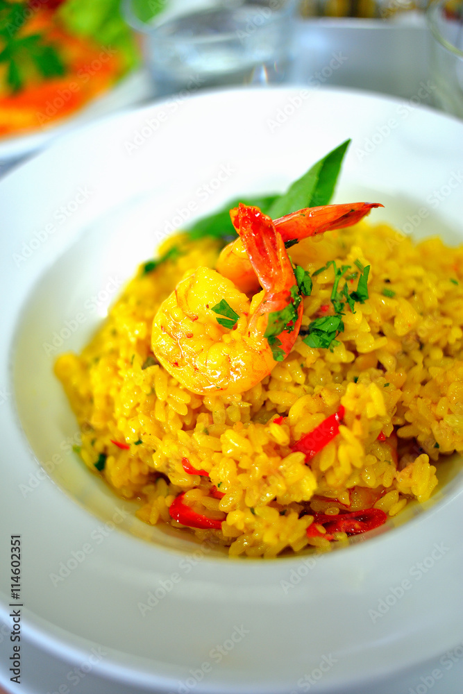 Food and Cuisine : Risotto de gambas, prawn risotto Food and Cuisine : Risotto de gambas, prawn risotto