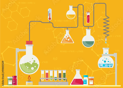 Medical laboratory infographics