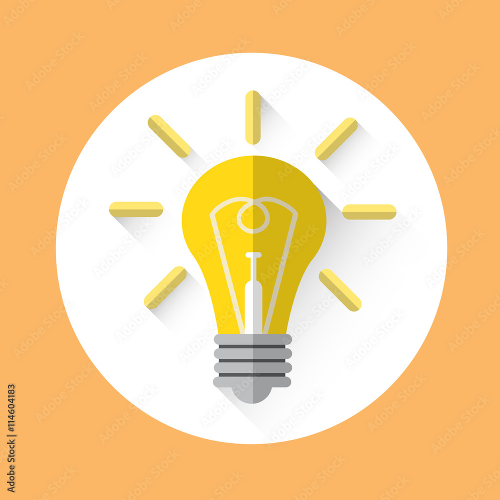 Light Bulb Icon New Idea Concept Light Bulb Icon New Idea Concept