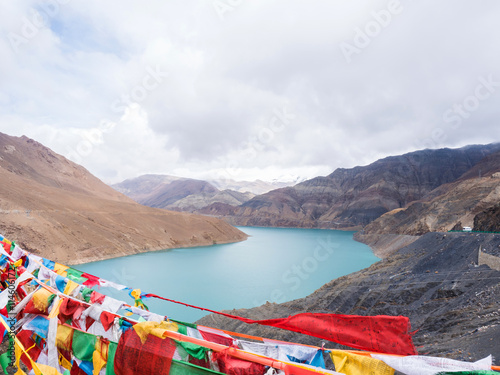 View from Zangmu Dam in Tibet ,China