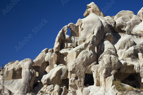 Strangely formed tuff stone rocks near Göreme.