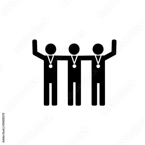 Win Team of three Men Icon