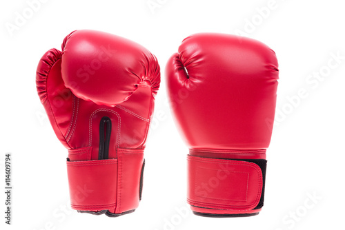Red boxing gloves isolate © sorapop