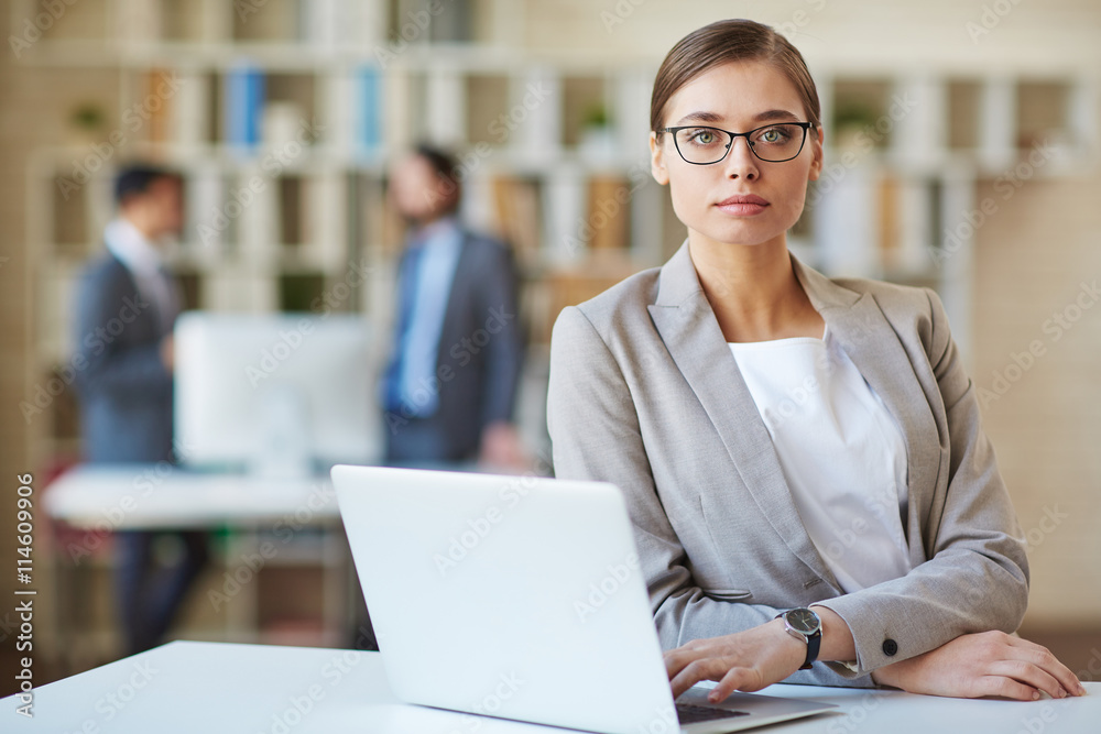 Fototapeta premium Woman at workplace