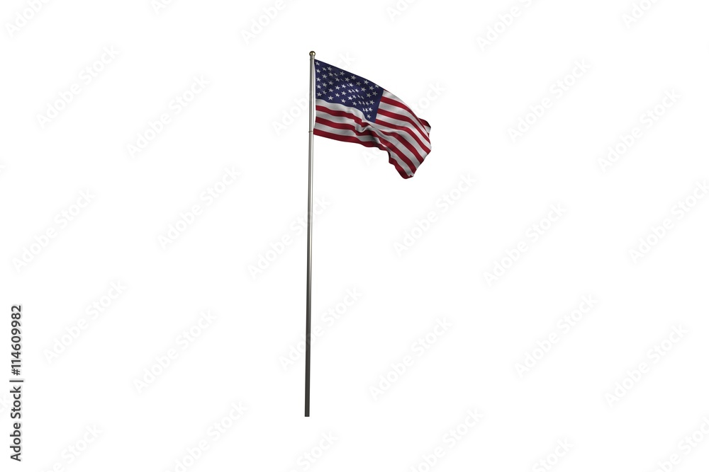 Fototapeta premium Close up of the us flag