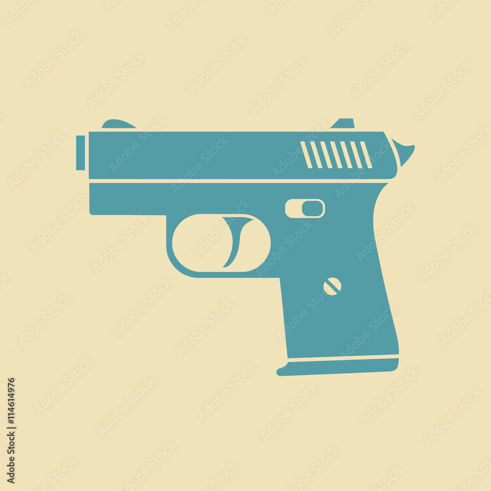 Gun vector icon Gun vector icon