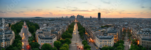 Paris rooftop view