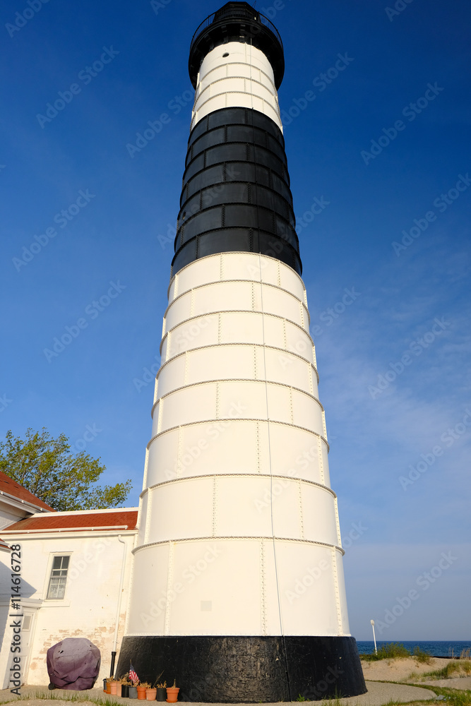 Big Sable Point Lighthouse in dunes, built in 1867 Big Sable Point Lighthouse in dunes, built in 1867