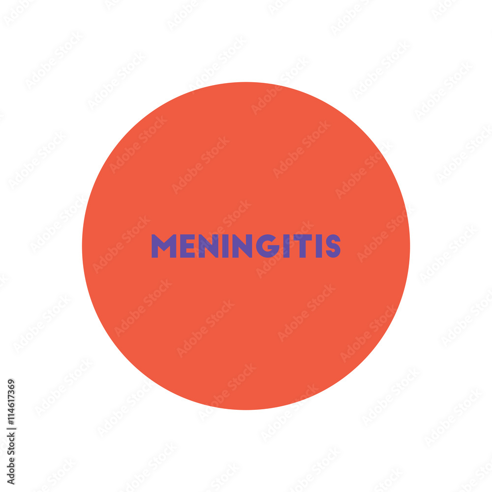 stylish icon in color circle text meningitis stylish icon in color circle text meningitis