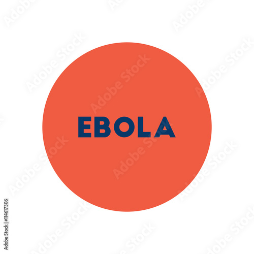 stylish icon in color circle ebola alert 