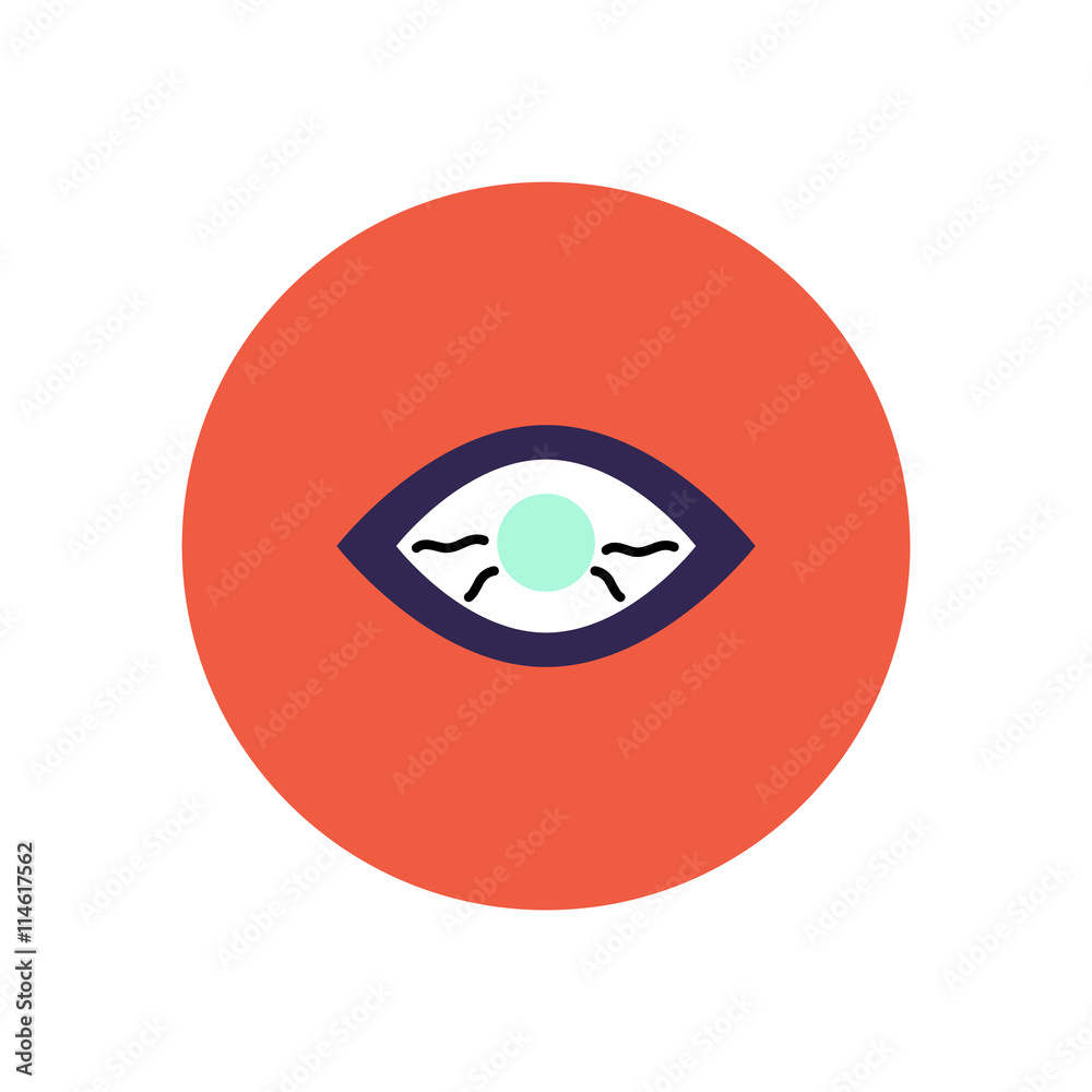 stylish icon in color circle eye problems stylish icon in color circle eye problems