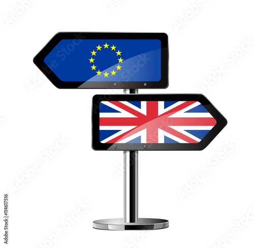 Brexit British referendum concept icons