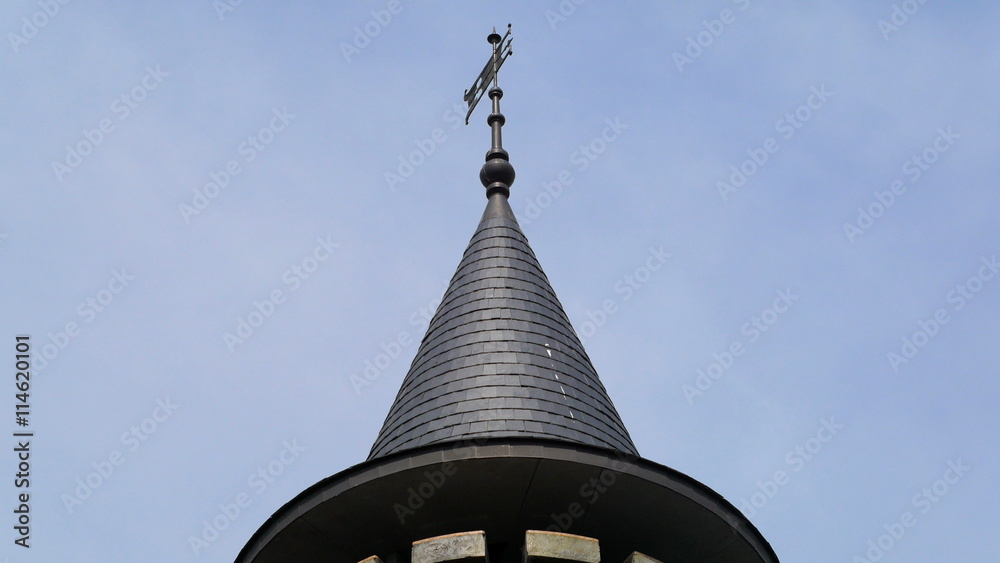 a vane of medieval castle, static plane