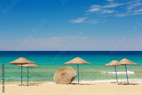 Beautiful sand beaches of Kusadasi National Park in Aegean Sea,Turkey © yavuzsariyildiz
