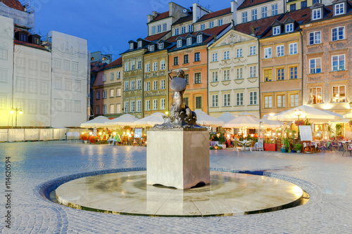 Warsaw. Market Square in Old Town.