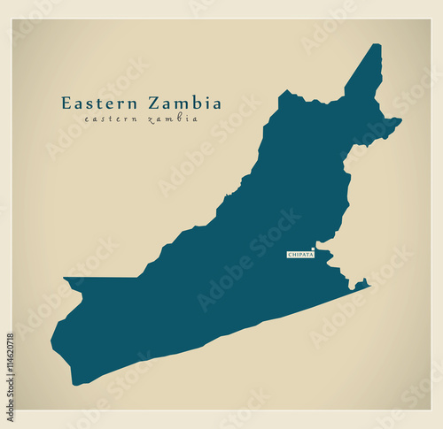 Modern Map - Eastern Zambia ZM