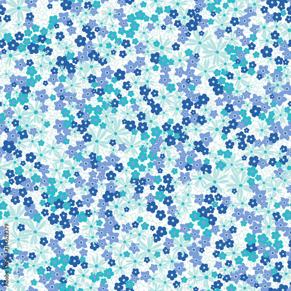 vector seamless cute naive gentle romantic flower ditsy pattern, wild flowers, spring summer time, nature in bloom, colorful floral background allover print vector seamless cute naive gentle romantic flower ditsy pattern, wild flowers, spring summer time, nature in bloom, colorful floral background allover print