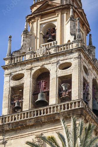 Old Torre del Alminar Bell Tower Mezquita Cordoba Andalusia Spain. photo