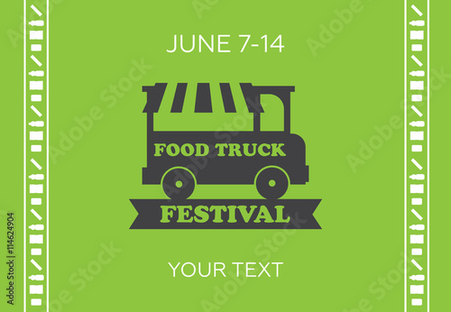 Urban, street food vector illustrations for poster